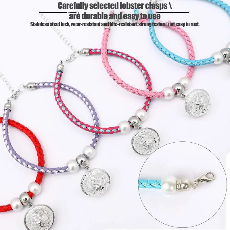 

Cat Fashion Hollow Bell Necklace Pet Collar Metal Jewelry Neck Braided Red Rope Necklace Cat Necklace Pets Accessories Supplies