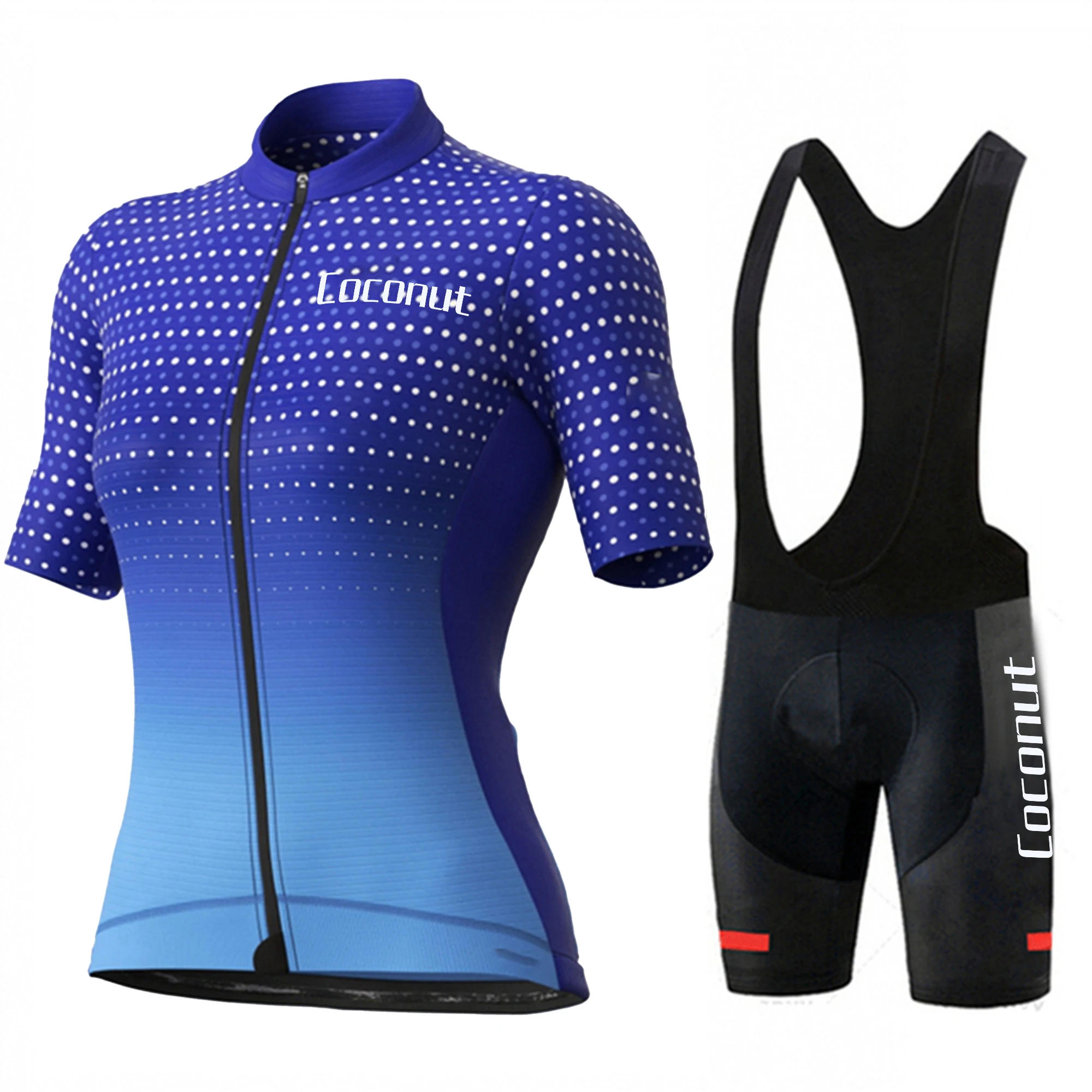 

COCONUT Summer Women Cycling Jersey Short Sleeves Bibs Shorts Suit Bicycle Clothing Set MTB Uniform Triathlon Breathable Shirt