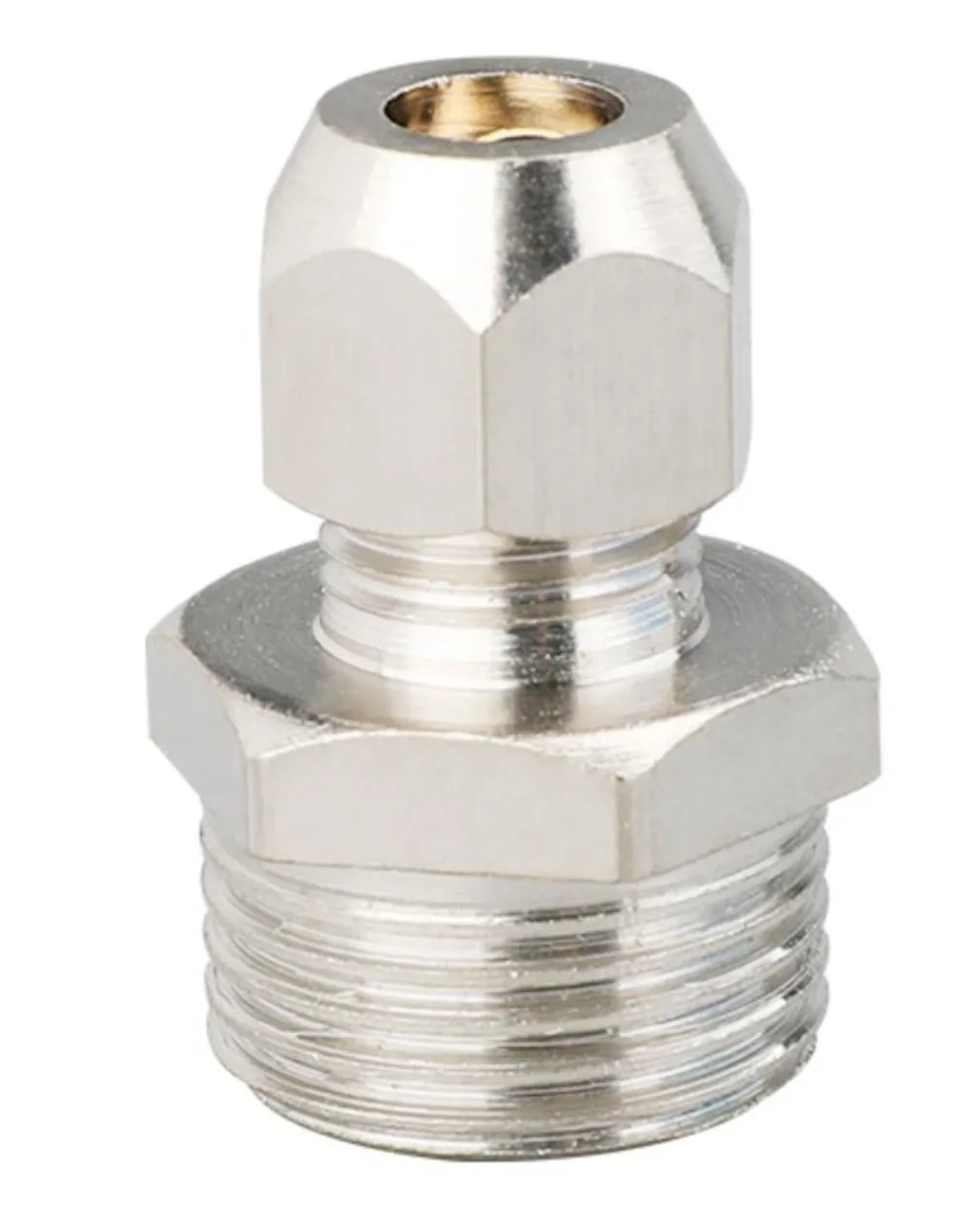 Фитинг компрессионный латунный для труб, 1/8 дюйма, 1/4 дюйма, 3/8 дюйма, 1/2 дюйма, BSPP штекер, 4, 6, 8, 10, 12, 14, 16 мм