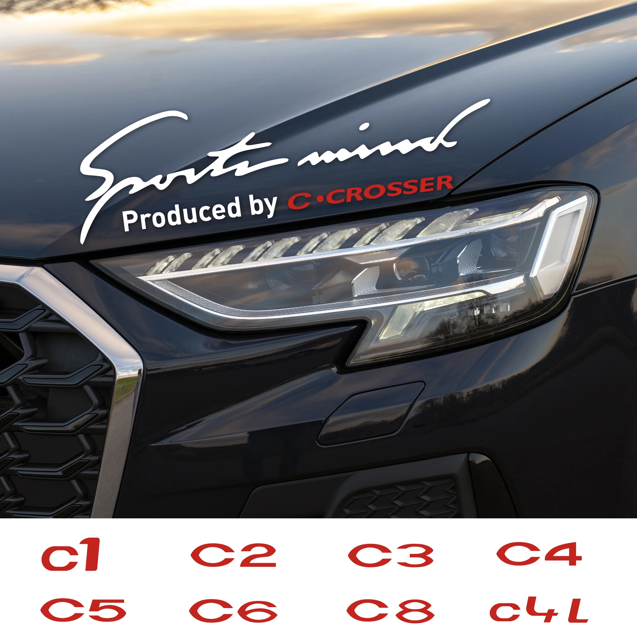 

1pcs Car Sticker Reflective Lamp Eyebrow Vinyl Decal For C1 C4L C2 C8 VTS C4 C5 C3 C6 C7 JUMPY NEMO Decor Auto Accessories
