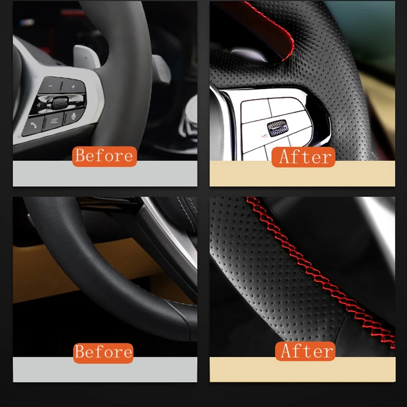 Плетеная автомобильная крышка рулевого колеса для Mini Cooper Индивидуальное ручное