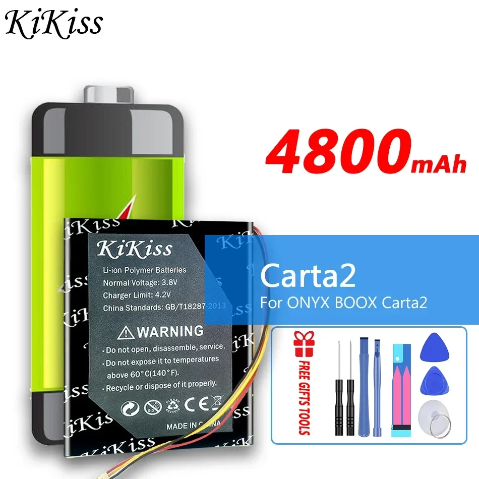 Аккумулятор KiKiss 4800 мАч Carta2 для ONYX BOOX paper 2 C67ML электронная книга 3-проводные