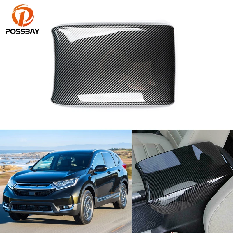 

Car Interior Central Armrest Box Panel Armest Carbon Fiber Look Style Cover for Honda CR-V CRV 2017 2018 2019 2020 Accessories