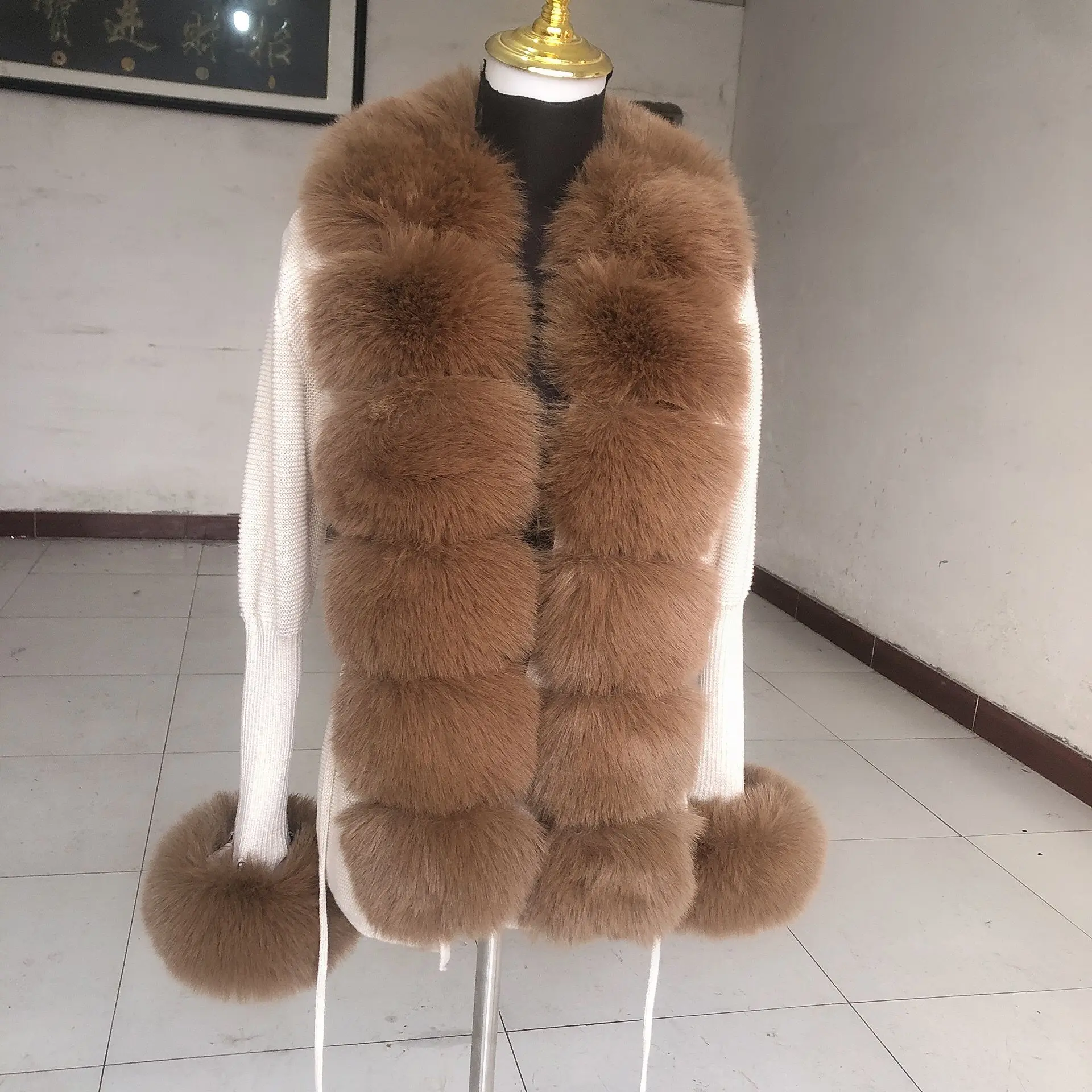 

2022 Spring Autumn Faux Fur Jacket Knit Fur Women Fashion Fur Sweater Sexy Slim Fit Cardigan sweater kawai faux fur jacket