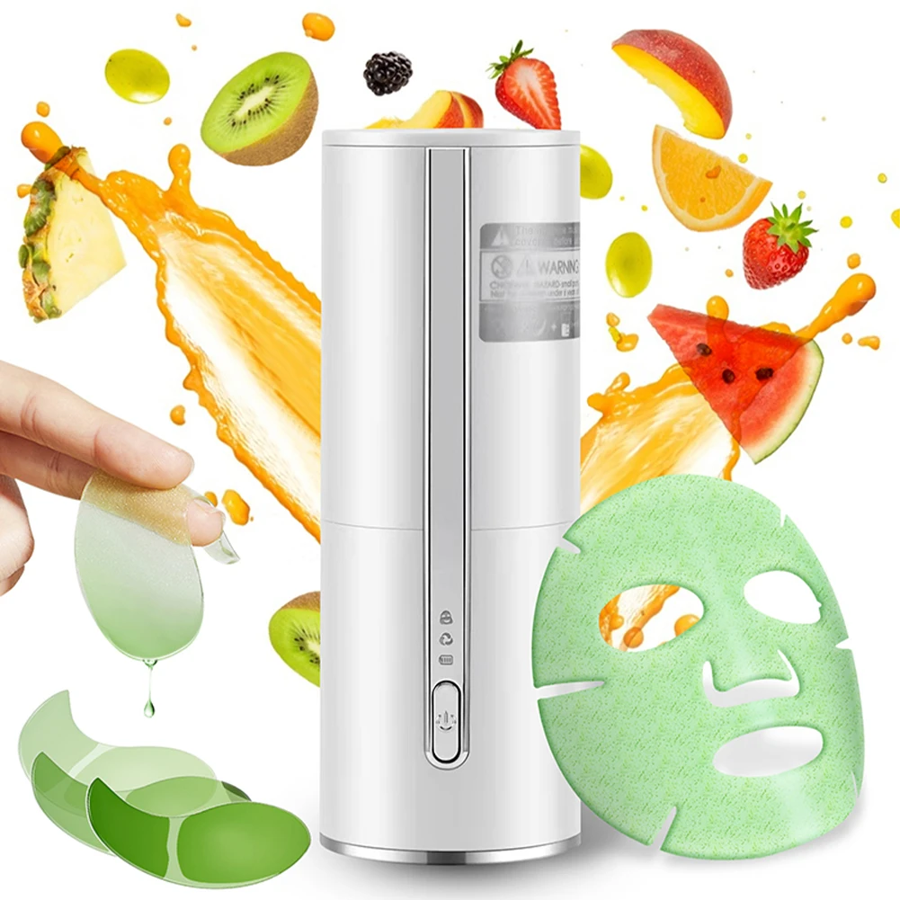 

Face Mask Maker Machine Automatic DIY Fruit Vegetable Mask Making Machine with 32 Counts Collagen Capsules Natural Mask Maker