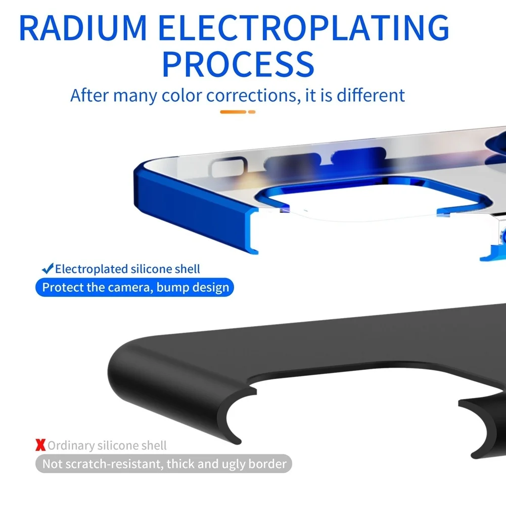 Прозрачный силиконовый чехол с магнитным кольцом для iPhone совместимая модель 12 11 Pro Max 13 Mini x XR XS 8 7 plus se 2 on.