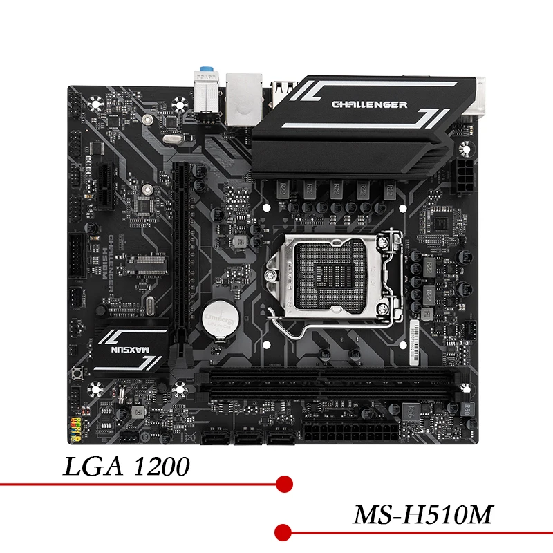 

Desktop PC Motherboard For MAXSUN MS-H510M B560 LGA 1200 M-ATX DDR4 Supports 10/11 Generation CPUs Mainboard