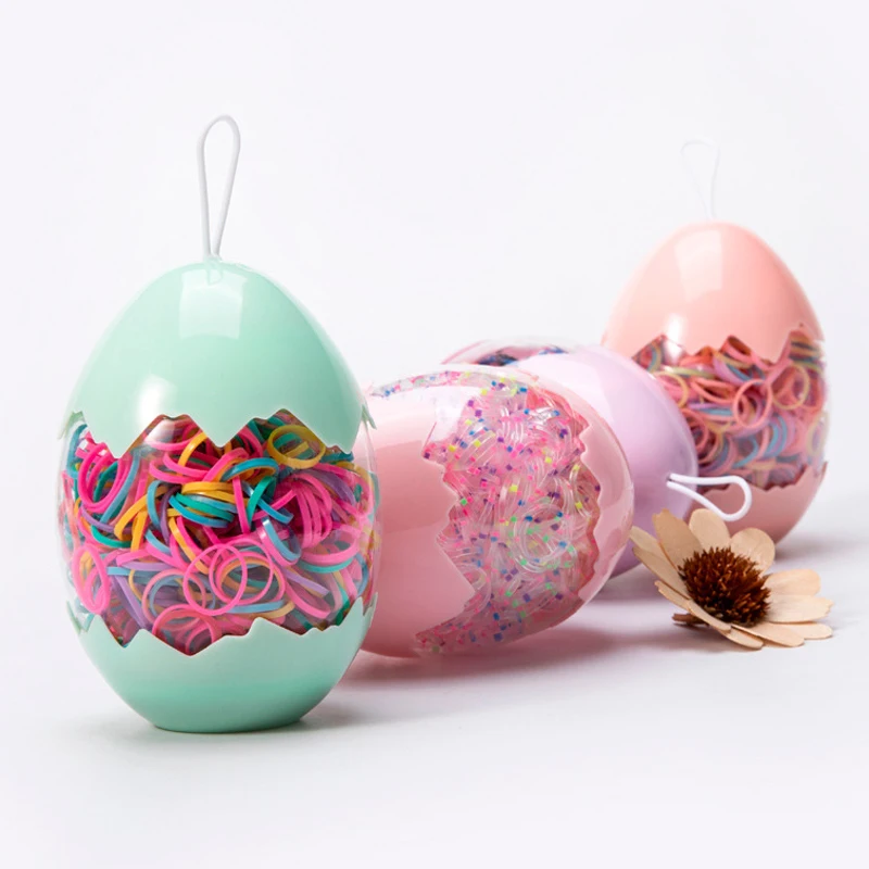 

Cute Dinosaur Egg Disposable Children Loom Rubber Bands Thicken Colorful Black Elastic Hair Bands Rings Girls Hair Accessories