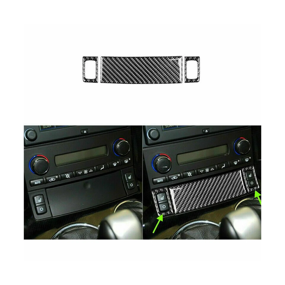 Для Chevrolet Corvette C6 2005-2007 полный комплект внутренней отделки из углеродного волокна