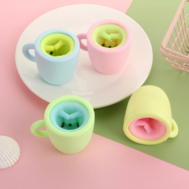 Кружка для снятия стресса и тревоги чашка сжимания с изображением зла белки