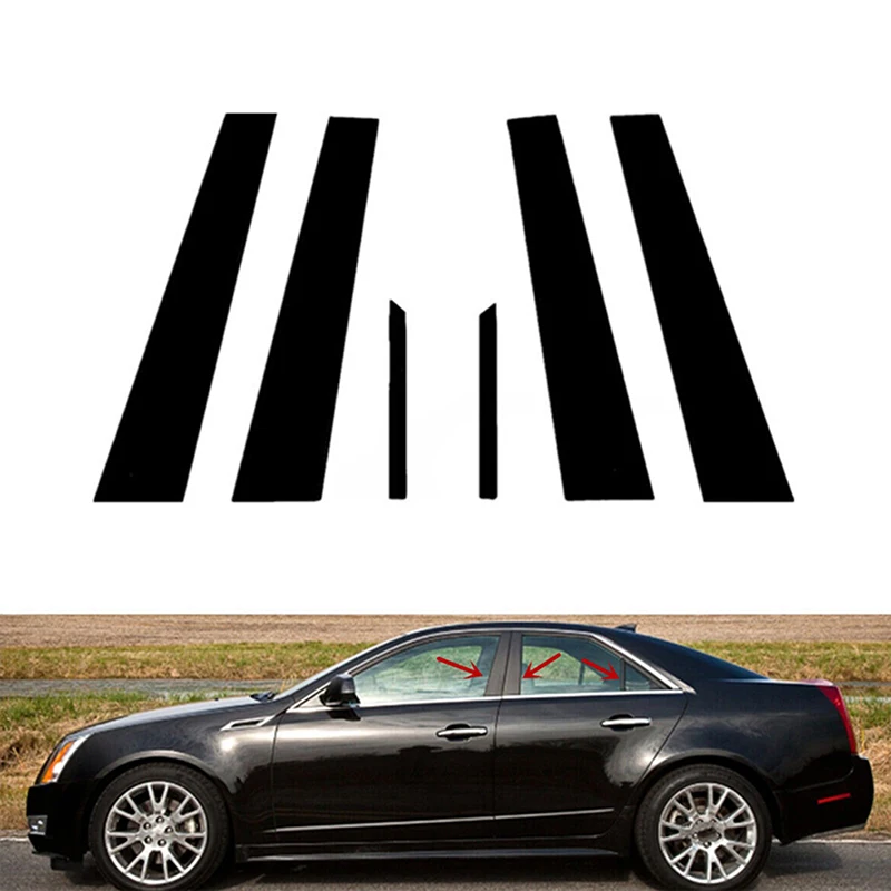 

Накладки на дверные стойки, оконные накладки, BC наклейка на колонку для Cadillac CTS 4-дверного седана 2008 2009 2010 2011 2012 2013