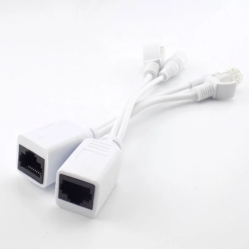 Gakaki 1 пара 12 В POE разветвитель адаптер аксессуары RJ45 комплект инжекторов силовой