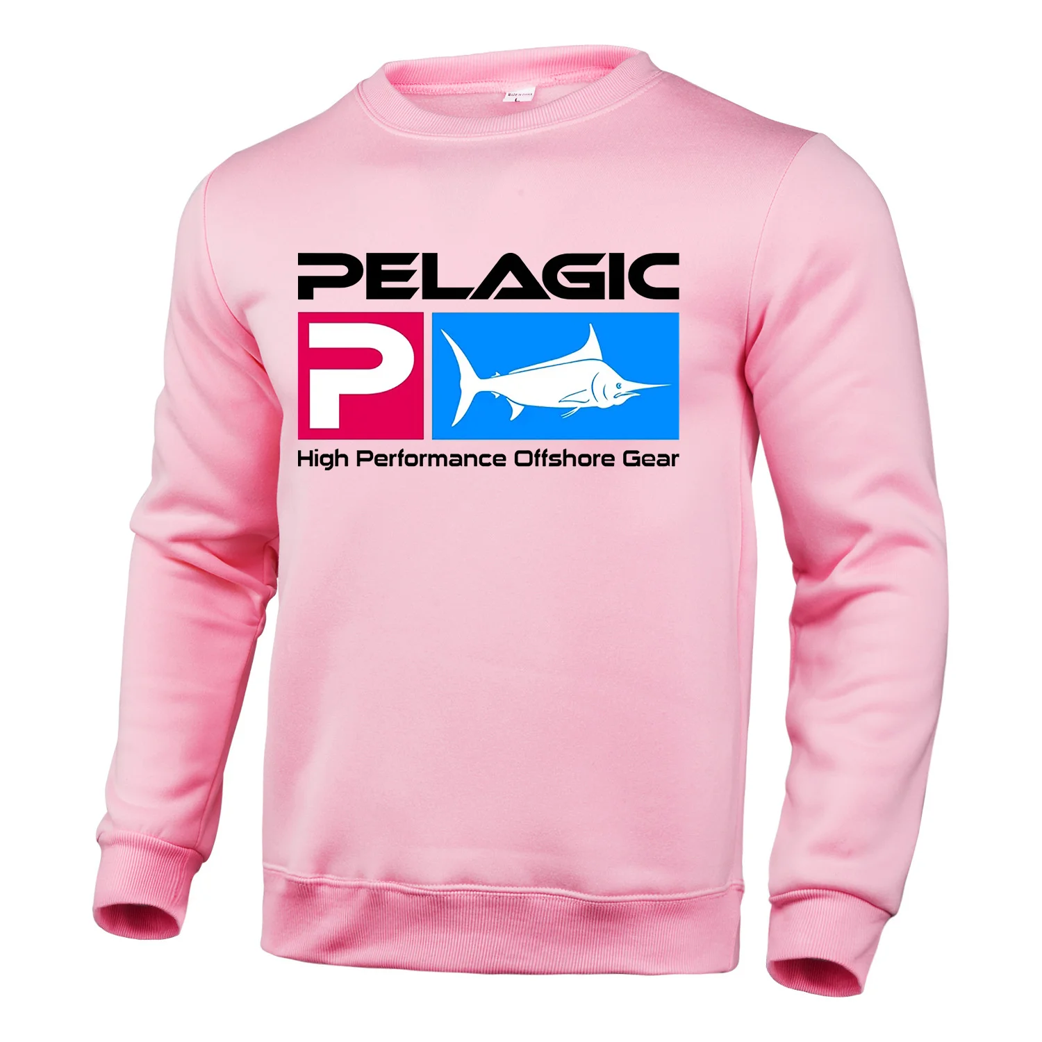 

Пуловер Pelagic для рыбалки, толстовки, Мужская толстовка, свитшот с длинным рукавом, мужская толстовка с круглым вырезом, модная уличная одежд...