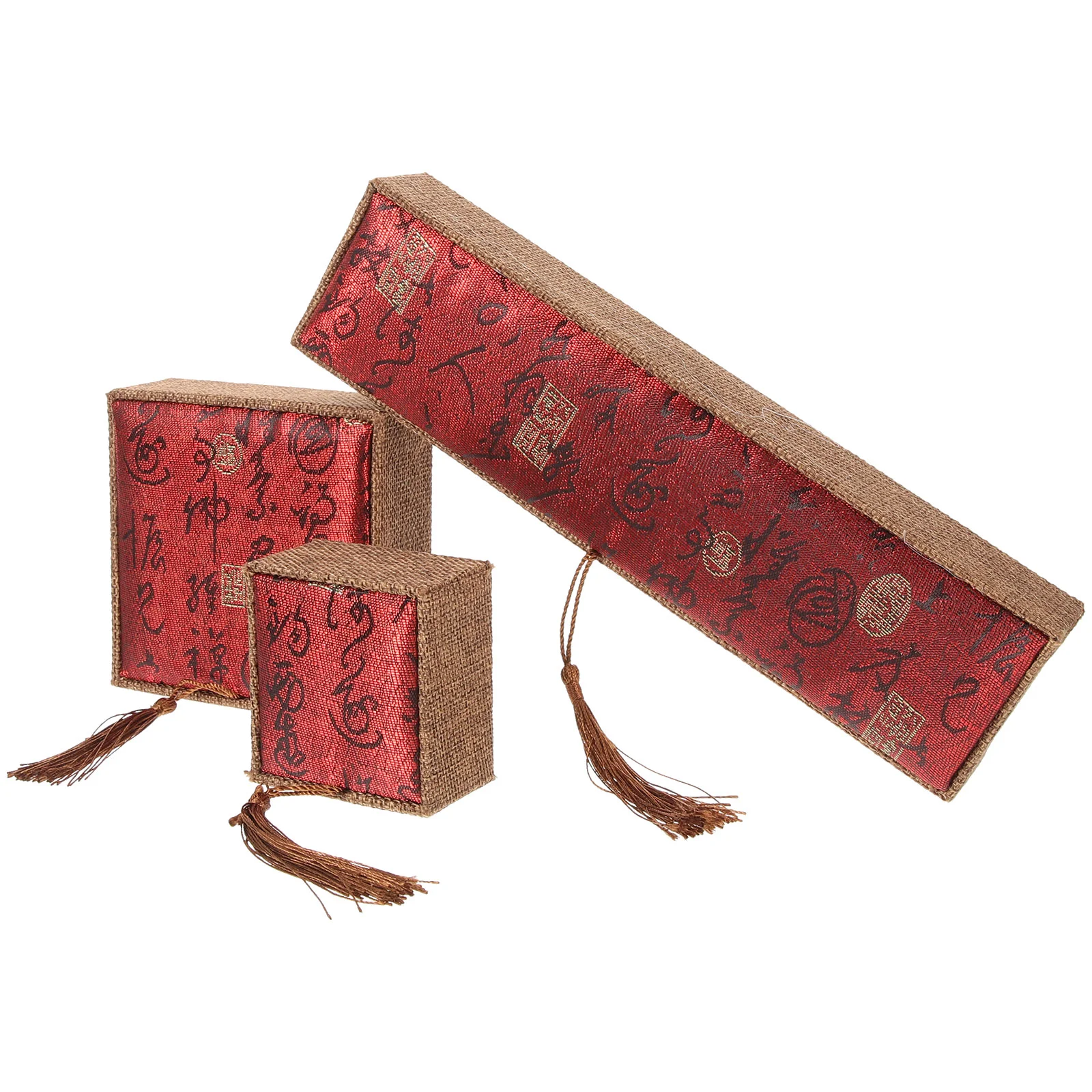 

3pcs Paper Jewelry Boxes Necklaces Bracelets Ring Packaging Boxes Gift Boxes