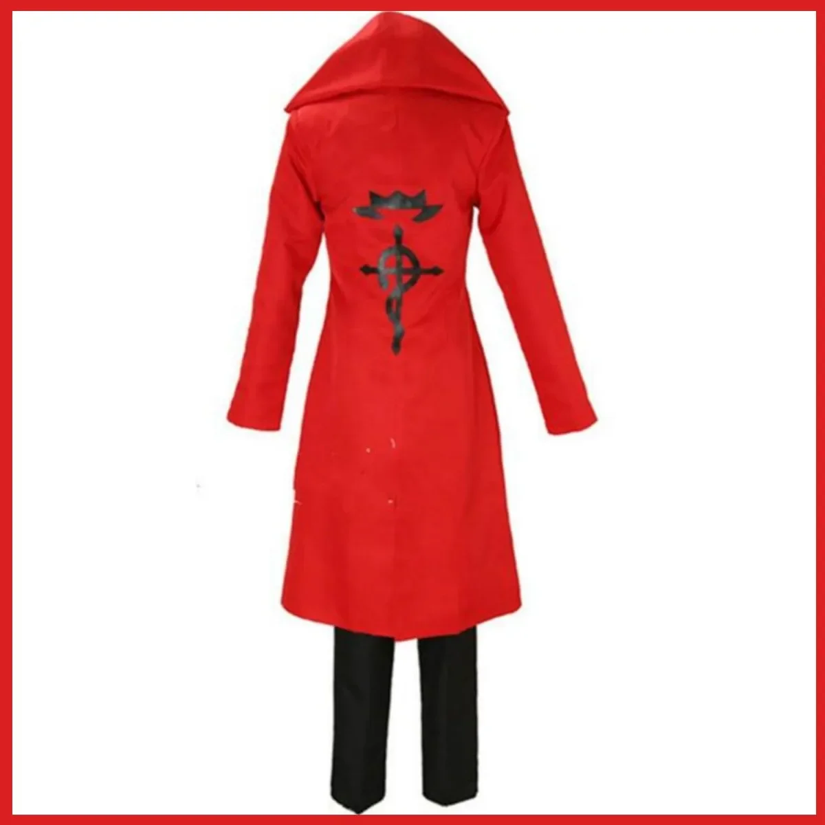 Косплей-костюм Эдварда Элрика из аниме цельнометаллического алхимика красный