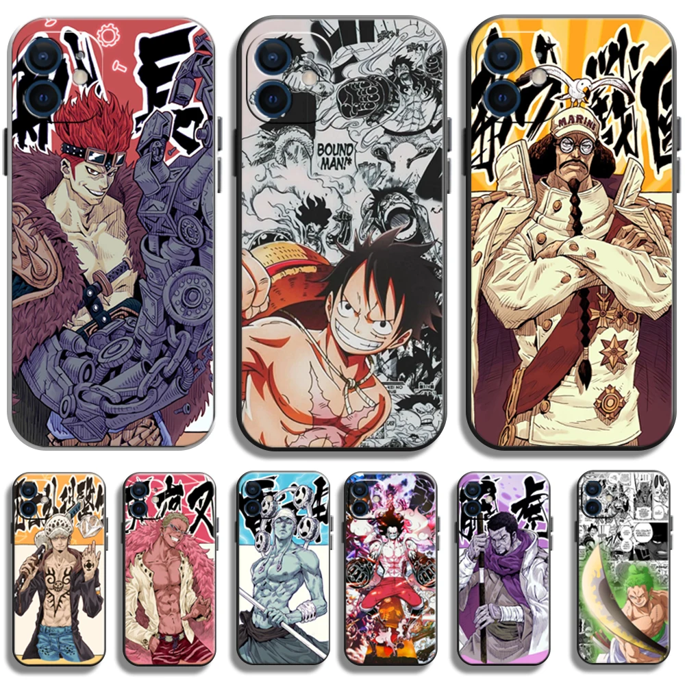 

ONE PIECE Japanese Cartoon Phone Cases For iPhone 11 12 Pro MAX 6S 7 8 Plus XS MAX 12 13 Mini X XR SE 2020 Cases Back Cover