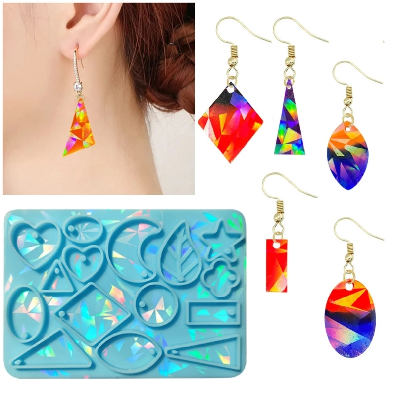 

Light and Ornaments Resin Casting Silicone Mold Woman Keychain Decorative Pendant Jewelry Mold for DIY Crafts