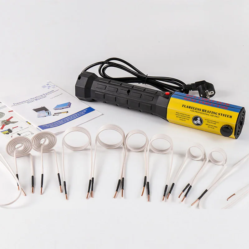 Ручной мини-индукционный нагреватель мощностью 1000 Вт с комплектами катушек из 8