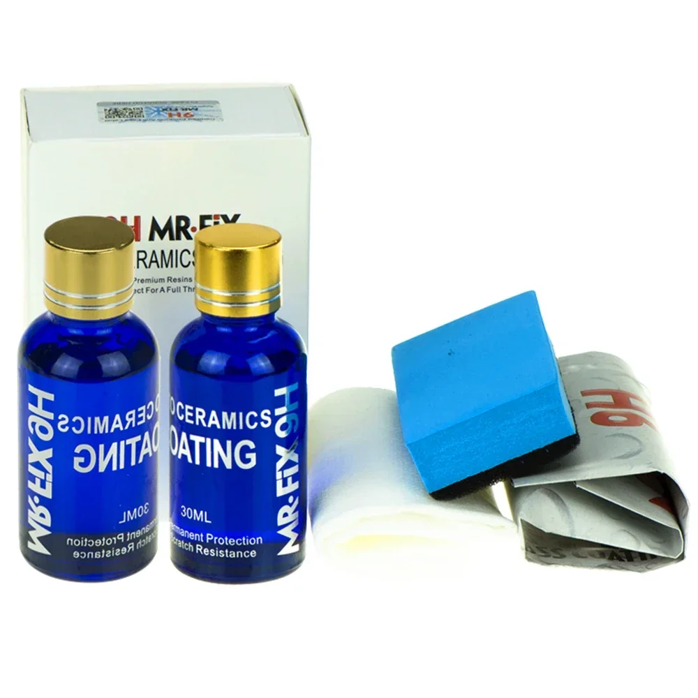 2 шт. жидкое керамическое покрытие 9H для автомобиля