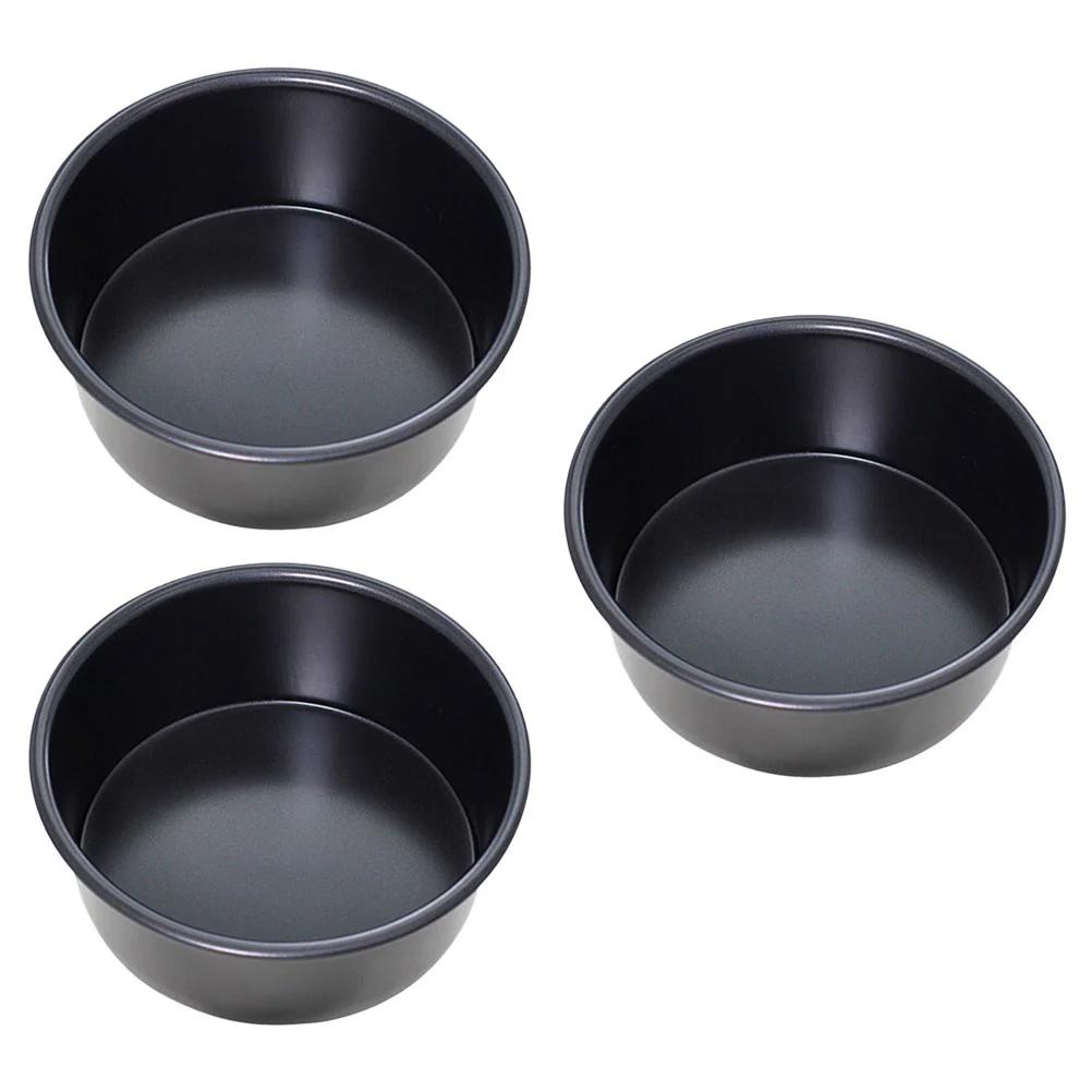 

3 Pcs Broiler Pan Oven Baking Pans Small Round Cake Pan 4 Inch Cake Pan Cake Pans 4 Inch Round Cake Mold Aluminum Cake Pans