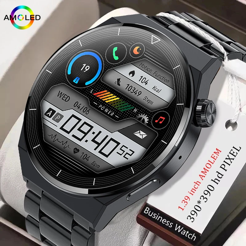 Смарт-часы LIGE мужские с поддержкой NFC экран 390*390