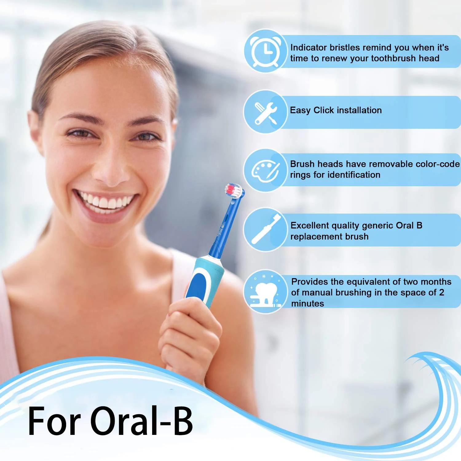 Сменные насадки для электрической зубной щетки Oral B Sonic 8 шт