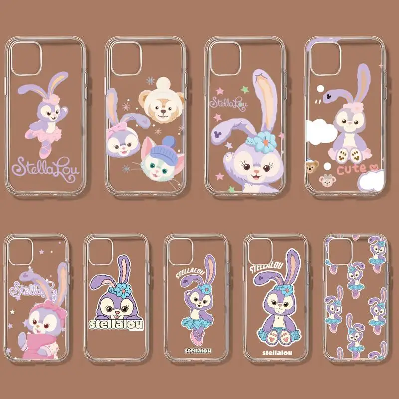 

Disney StellaLou Phone Case For iPhone 11 12 Mini 13 14 Pro XS Max X 8 7 6s Plus 5 SE XR Transparent Shell
