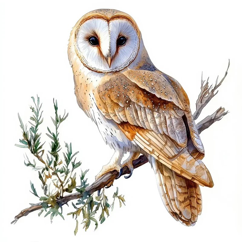 

Наклейки "Сова в ветке", ПВХ