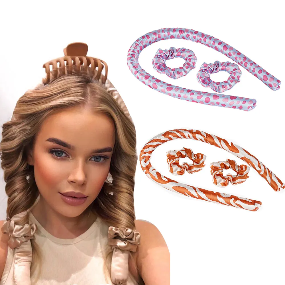 

No heat curling iron heatless curls accesorios para el cabello beauty tools products curlers overnight flexi rods