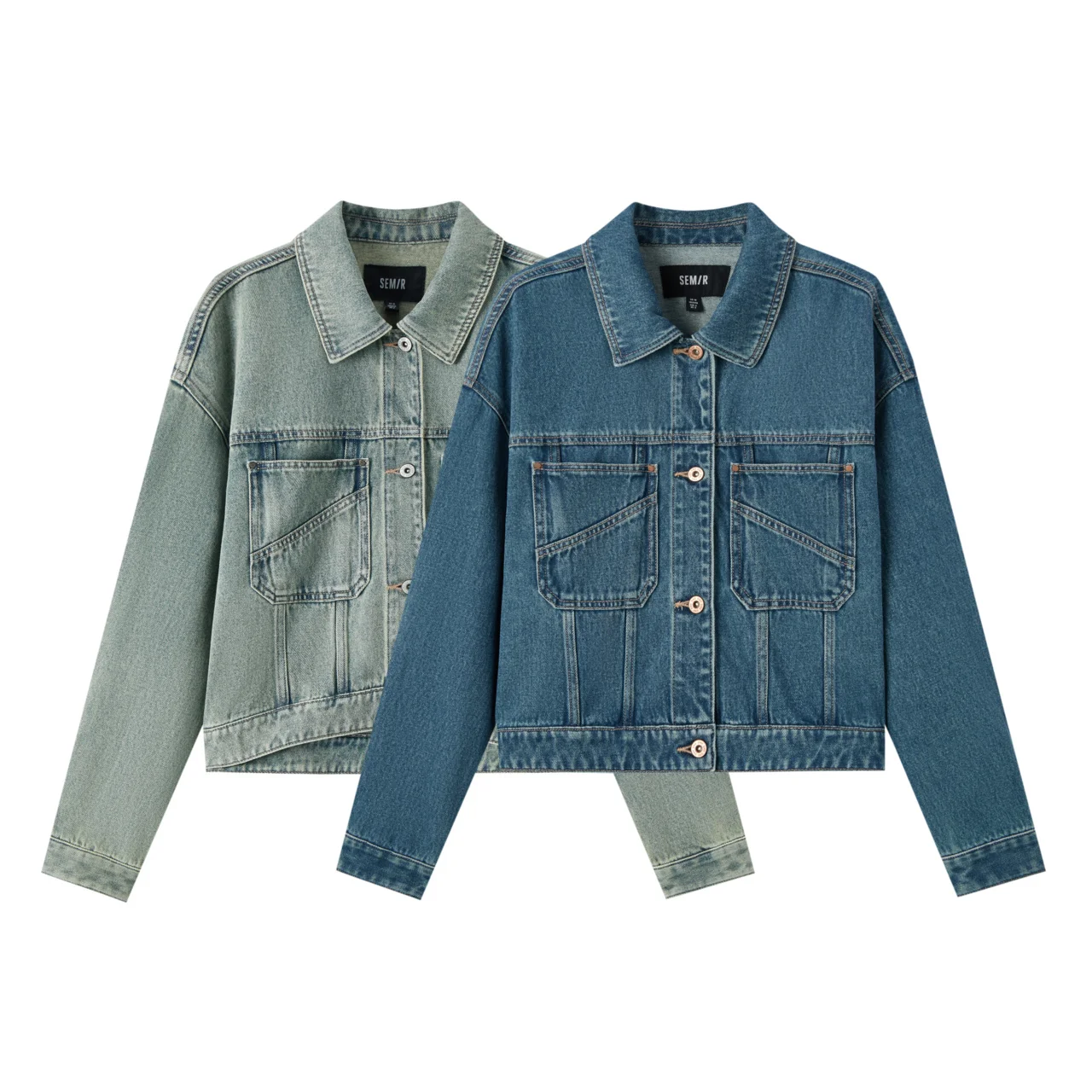 Женская джинсовая куртка Senma осень 2024