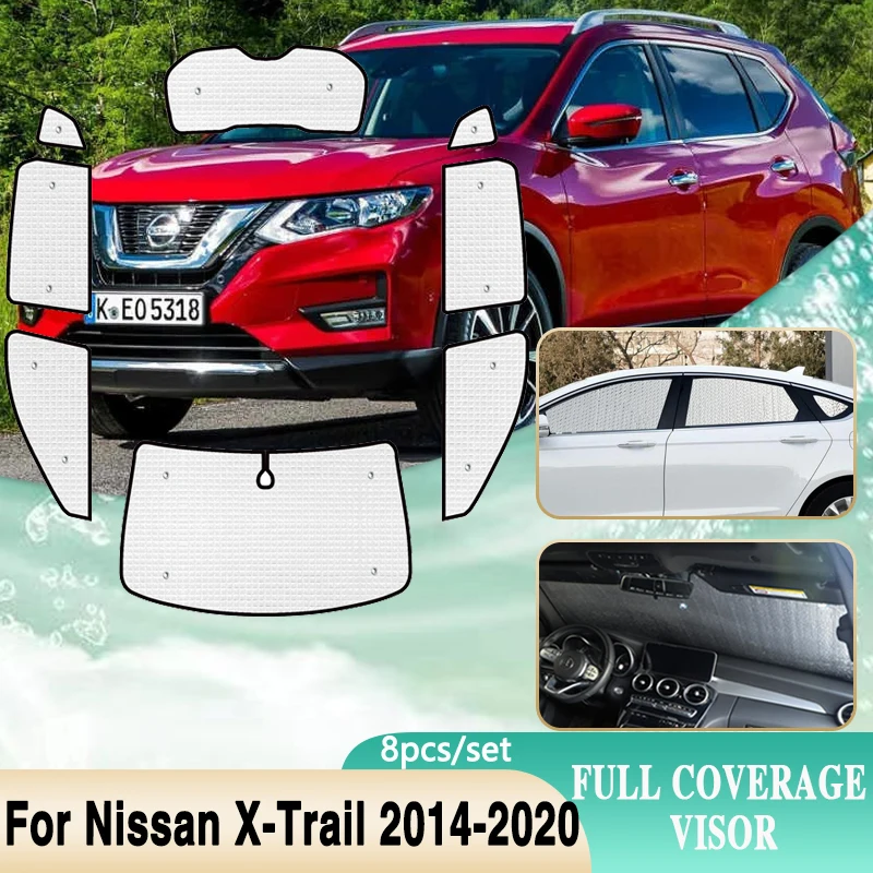 

Full Coverage Sunshades For Nissan X-Trail Accessories T32 Rogue XTrail X Trail 2014~2020 Sun Protection Windshield Window Visor