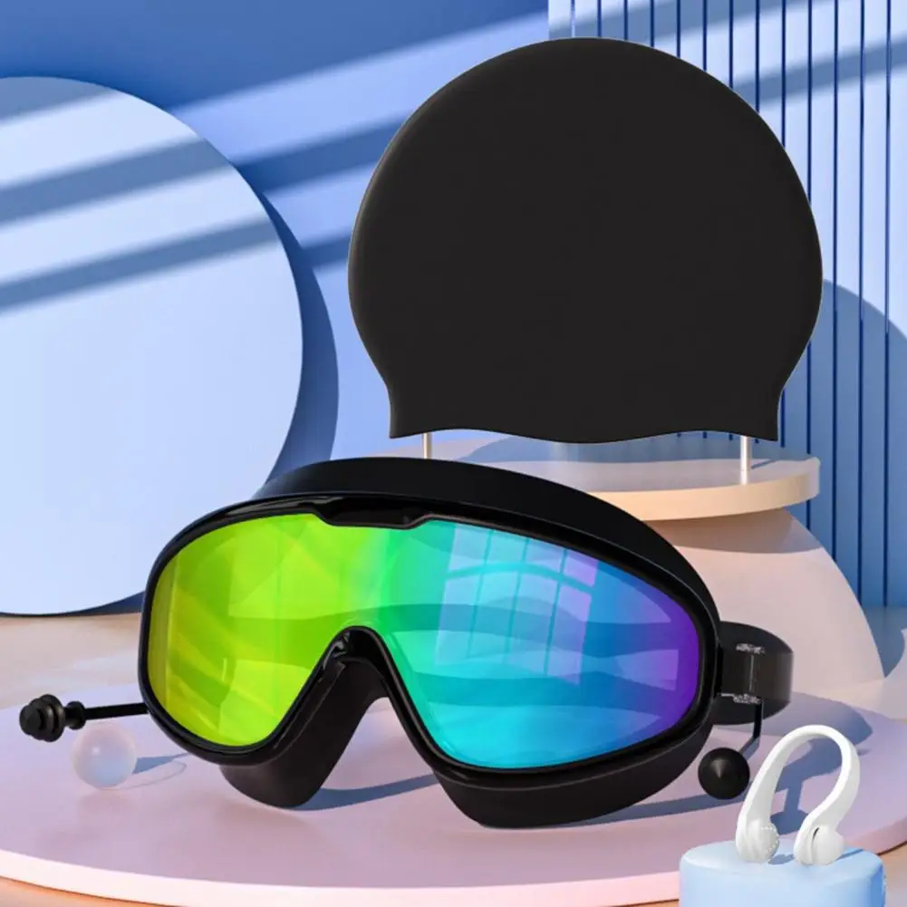 Очки для плавания без протечек с затычками ушей очки высокой