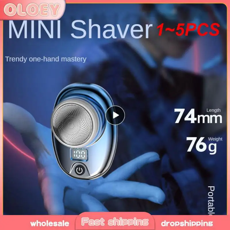 

1-5 шт., Мужская электрическая мини-бритва для бороды