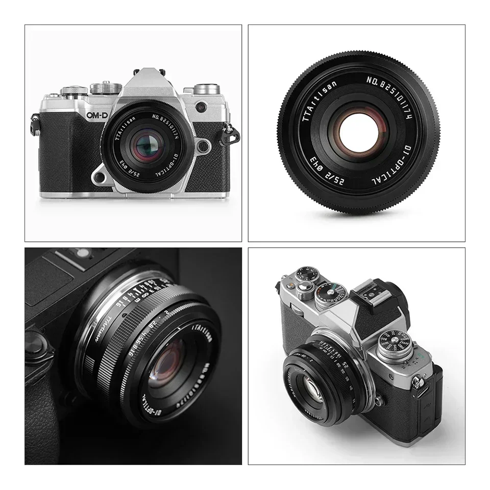 Объектив для портретной фотокамеры TTArtisan 25 мм F2 APS-C MF Sony A6000 A7RIII A7S Fuji XT30 XT-100 Nikon ZFC Z5