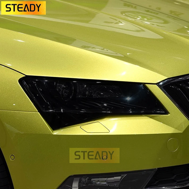 

Car Headlight Protective Film Transparent Black TPU Sticker For Skoda Superb 3 3V B8 2015 2016 2017 2018 2019 2020 Accessories