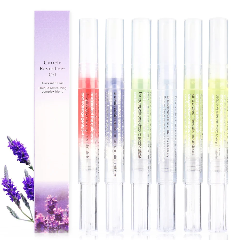 

6 Taste Nail Nutrition Oil Pen Prevent Agnail Nail Treatment Cuticle Oil Fruit Fragrance Nourish Skin Softener Care Tools BE1829