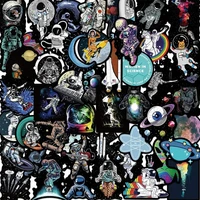 103050pcs outer space astronaut stickers aesthetic cartoon diy skateboard motorcycle phone pvc waterproof cool sticker toy