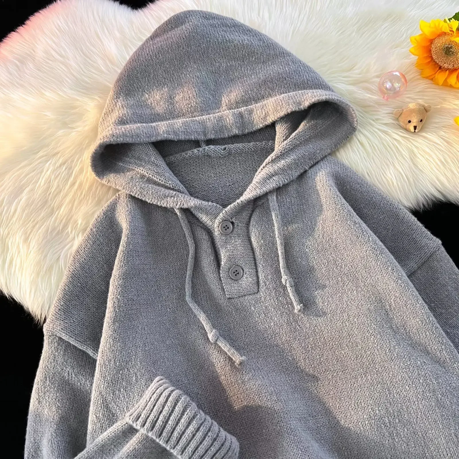 Повседневный пуловер с длинными рукавами для мужчин и женщин модный вязаный топ