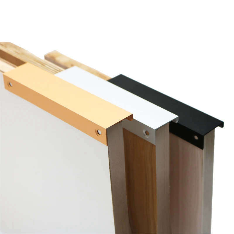 

Stainless Steel Kitchen Cupboard Furniture Hardware Cabinet Pulls Drawer Knobs Black Silver Orange Gold Hidden Handles