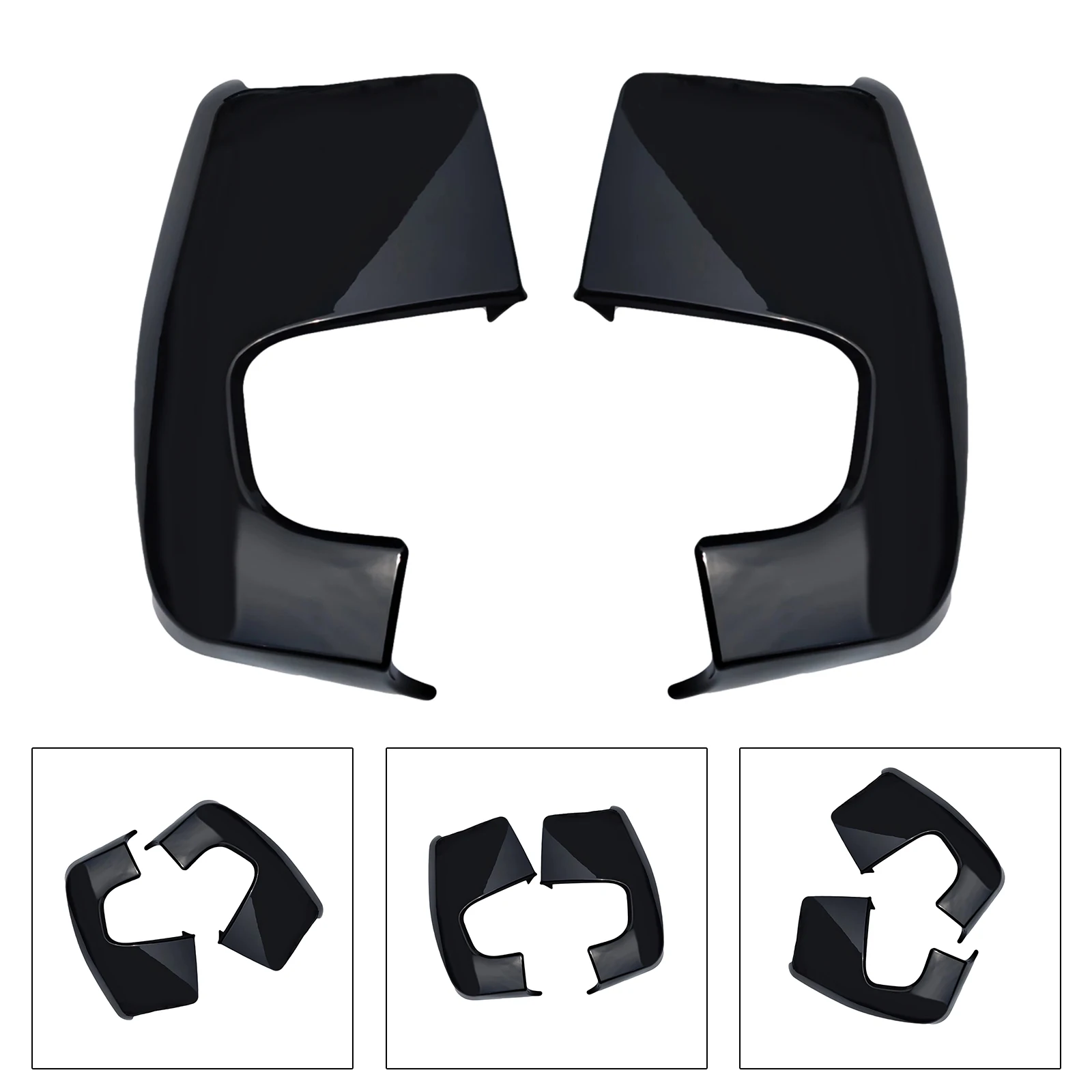 Пользовательский чехол для зеркала V362 глянцевый черный аксессуар