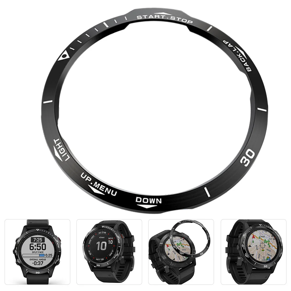 

Stainless Steel Watch Ring Watch Screen Protector Anti-Scratch Watch Protector Cover Protective Film Metal Bezel