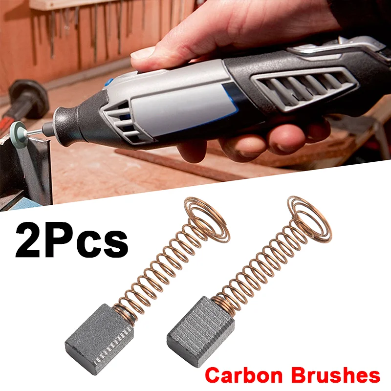 

Угольные щетки 4,8 × 6,8 × 8,6 мм для вращающегося инструмента Dremel 4000, запчасти для углового шлифовального станка, аксессуары для режущего полировального станка, 2 шт.