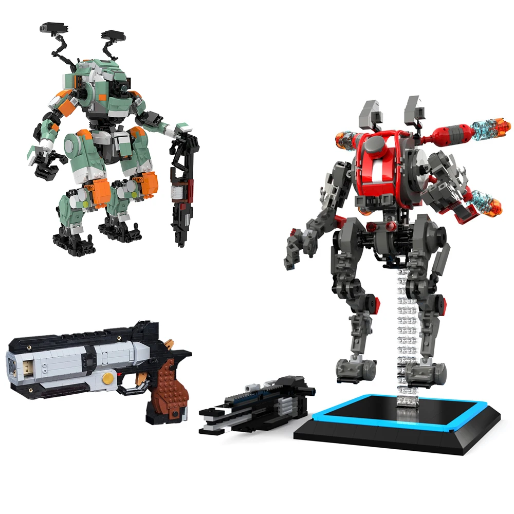 MOC Titanfall 2 Kane's Scorch BT-7274 Robot Building Blocks Set Viper's Northstar Mecha Revolver Bricks Toys For Children Gifts
