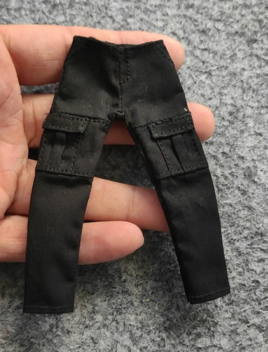 Женские черные строгие брюки, размер 1/12, подходят для экшн-фигурок DAM 3ATOYS 6 дюймов