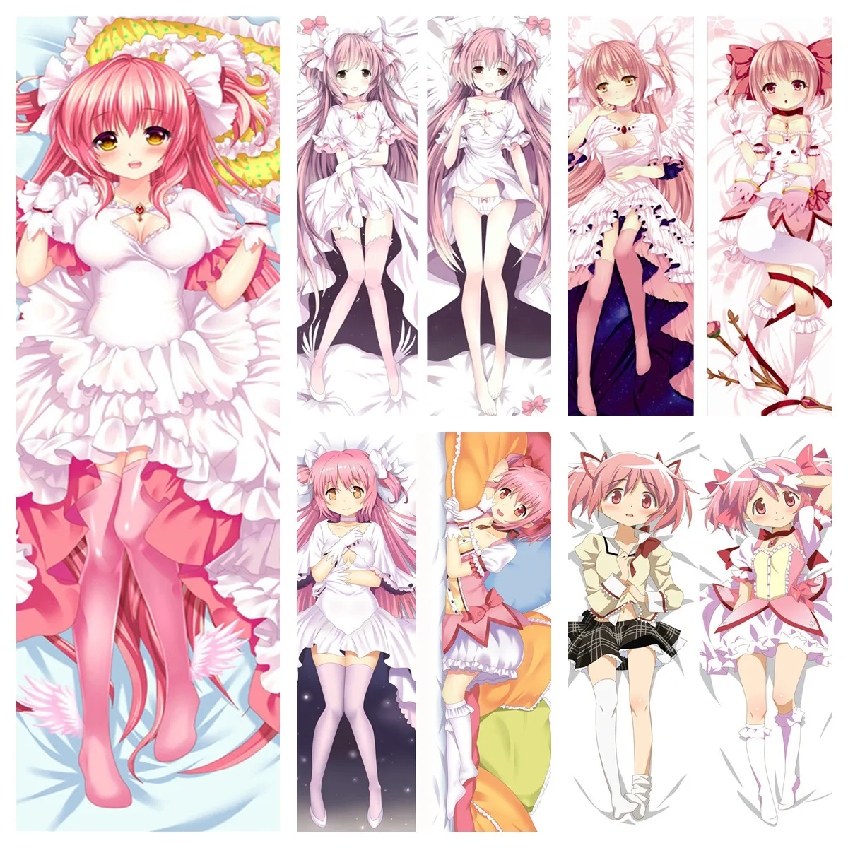 

Anime Puella Magi Madoka Magica Dakimakura Pillowcase Kaname DIY Customized Cushion Cover Hugging Body Case