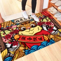 2022 year of the tiger chinese style floor mat home bedroom decor rug new year auspicious mats non slip entrance doormat carpet