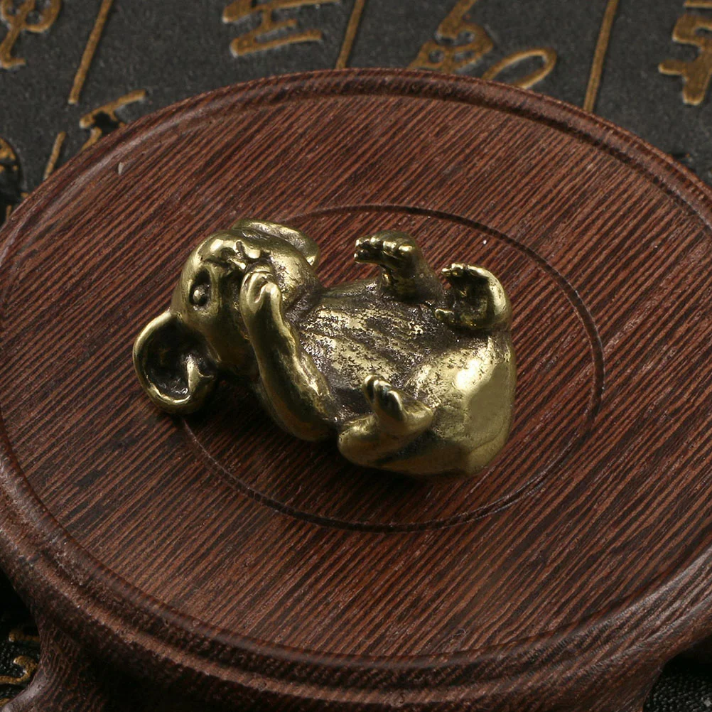 

Desktop Brass Craft Koala Figurine Koala Shape Tea Pet Small Brass Koala Decoration