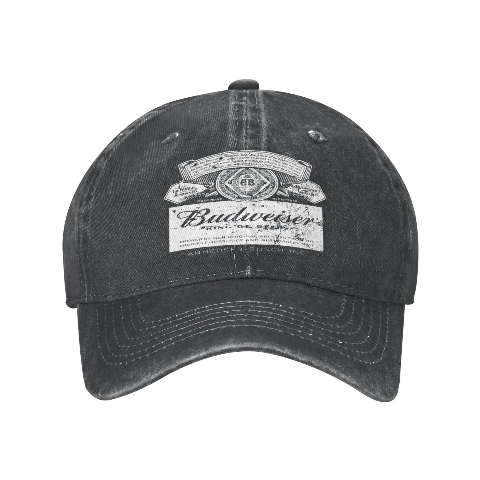 

Лицензионная бейсболка Budweiser для мужчин, стирающаяся большая Кепка в стиле хип-хоп, Русская Шапка, берет
