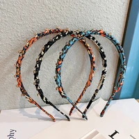 korean style printed simple hair hoop fashion girl non slip hair band hair bands for female new fashion headbands for women
