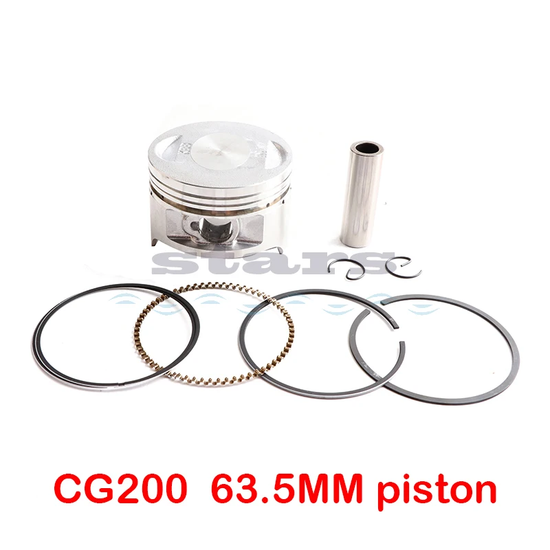 For ZONGSHEN 200 CG200 CG 200cc Spare Motorcycle 63.5 mm Piston 15 Pin Ring Parts | Engines & Engine